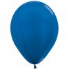 Helium gevulde Pearl Metallic kleuren ballonnen. Zweeftijd Minimaal 3 dagen!! - metallic-blue