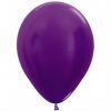 Helium gevulde Pearl Metallic kleuren ballonnen. Zweeftijd 14-16 uur!! - metallic-vioet