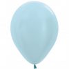 Helium gevulde Pearl Metallic kleuren ballonnen. Zweeftijd Minimaal 3 dagen!! - pearl-blue