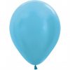 Helium gevulde Pearl Metallic kleuren ballonnen. Zweeftijd 14-16 uur!! - pearl-caribean-blue