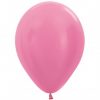 Helium gevulde Pearl Metallic kleuren ballonnen. Zweeftijd 14-16 uur!! - pearl-fuchsia