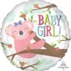 Folie ballon geboorte /babyshower - baby-girl-koala