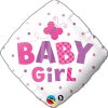 Folie ballon geboorte /babyshower - baby-girl-vlinder