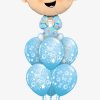 Folie ballon geboorte /babyshower - complete-ballonset-boy-blanco-ballonnen