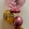 Confetti ballonnen - confetti-ballon-60cm-licht-rose