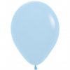 Helium gevulde standaard kleuren ballonnen. Zweeftijd 14-16 uur - pastel-matte-macaron-blauw