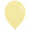 Helium gevulde standaard kleuren ballonnen. Zweeftijd 14-16 uur - pastel-matte-macaron-geel