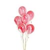 Helium gevulde marmer ballonnen - marmer-rood
