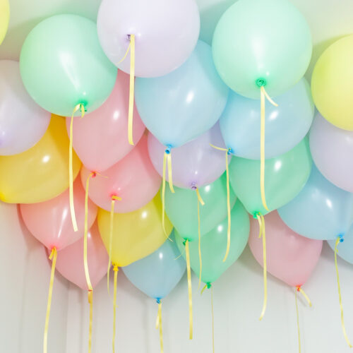 Helium gevulde latex ballonnen